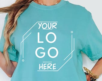 Comfort Colors® Custom Your Logo Here Shirt, Personalized Company Logo Tee, Business Logo Pocket Outfit, Sports Team Logo Clothing Gift
