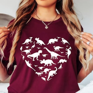 Heart of Dinosaurs, Dinosaurs Shirt, Dinosaurs T Shirt for Women, Dinosaurs for Mom, Dinosaurs T Shirt for Mother Day&#39;s Gift, Dinosaurs Tee