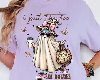 Comfort Colors® Halloween Ghost Shirt, Boo Jee Shirt, Boo Shirt, Spooky Ghost Hoodie, Spooky Season Ghost Sweater, Spooky Vibes Shirt, Ghost