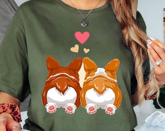 Corgi Shirt, Cut Corgi Butt Shirt, Corgi T-Shirt, Animal Lover shirt, Funny Gift for Corgi Lover, Corgi Butt, Funny Dog Shirt, Dog Lover Tee