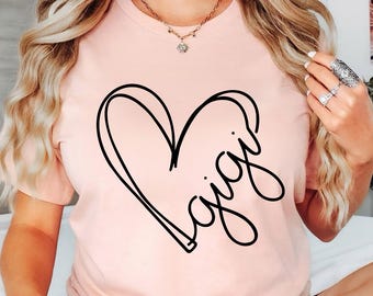 GIGI Shirt, Personalized Gigi T-shirt, Grandma-life Shirt, Gigi Custom Shirt, Mother's Day Shirt, Gigi Tee, New Gigi Gift,Grandma Gift Shirt