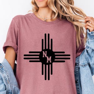 New Mexico Shirt, New Mexico Top ,New Mexico, Zia Shirt, New Mexico Flag Shirt, New Mexico Art Shirt, Southwestern Shirt, State Flag Shirt