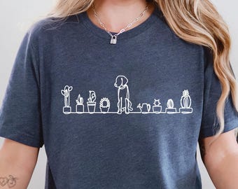 Dog and Plant Shirt, Plant lady shirt, Dog Mom Shirt, Dog Lover Gift Shirt, Plant Lover Gift Shirt, Gift for Mother's Day, Mother Day Shirt