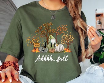 Fall Shirt, Fall Sweatshirt, Ahh Fall Shirt, Fall Season Shirt, Fall Leaves Shirt, Fall Gnome Shirt, Pumpkin Shirt, Autumn Shirt, Fall Tree