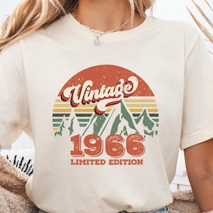 Vintage 1966 Shirt, Birthday Gift For Men, Birthday Best Friend Shirt, Sixties Shirt, Birthday Gift, Born in 1966, 1966 Birthday Sweatshirt