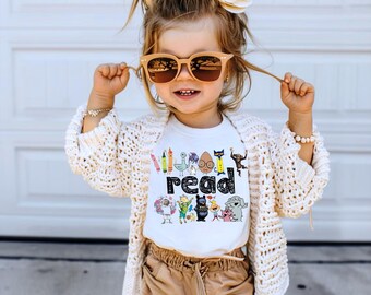 Read Children Books Shirt, Teacher Read Shirt, Kindergarten Gift Shirt,Comfort Colors, Read Kids Tee, Book Lover Shirt,Funny Kids Tee, Read