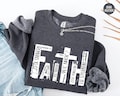 Christian Sweatshirt, Bible Verse T-Shirt, Religious Outfit, Retro Faith T Shirt, Christian Cross Graphic Tees, Religious Sweatshirt, Faith
