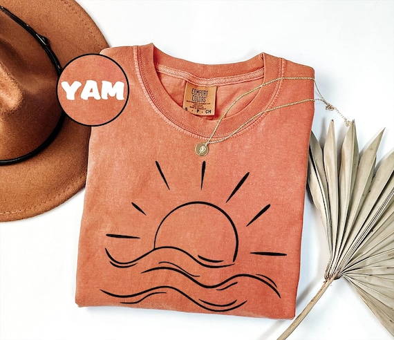 Comfort Colors® Sun T-shirt, Sunshine Tee Shirt, Summer Shirt, Beach Shirts, Summer Positive Vibes Shirt, Gift For Her, Shirts For Women