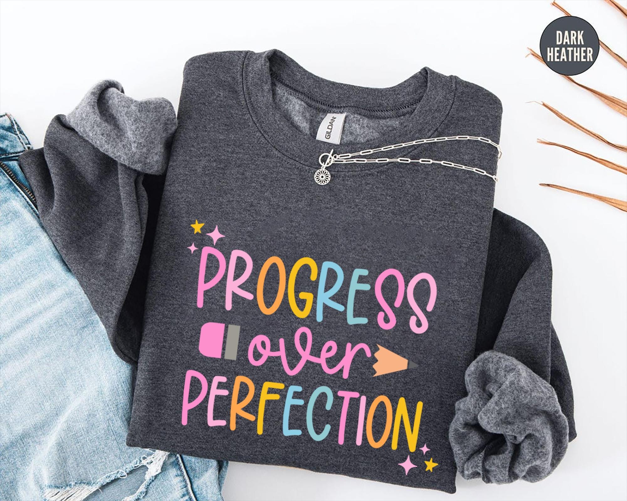 Teacher Life Inspirational Sweatshirt - Comfortable Cotton Blend Pullover For Educators