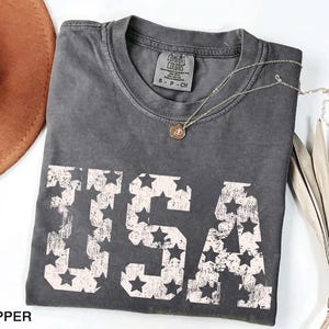 Comfort Colors® Retro USA Shirt, 4th of July Shirt, Usa T-Shirt, Big USA Tshirt, USA Shirt, Usa Tee, Usa TShirt, 4th of July Gift, Usa Lover