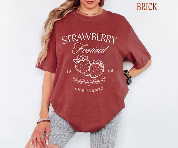 Comfort Colors® Strawberry Festival 1968 Shirt, A Berry Good Times T-Shirt, Strawberry Lovers Shirt, Retro Strawberry, Trendy Strawberry Tee