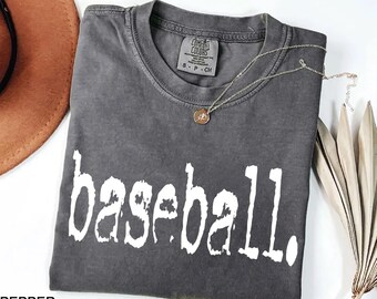 Comfort Colors® Baseball Season T-shirt, Game day Baseball Shirt, College Baseball Tee, Gift for Mom, Gift for Father's Day,College Game Day