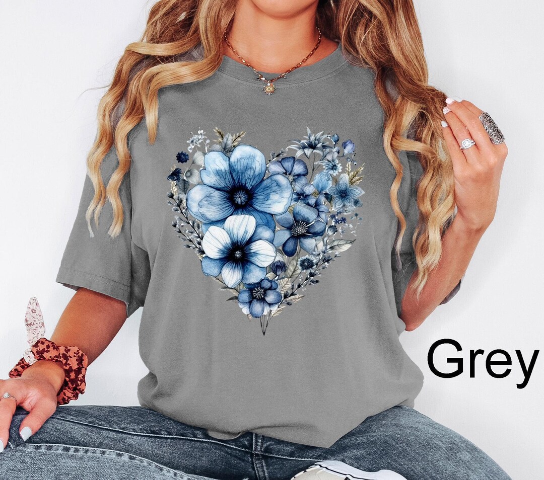 Comfort Colors® Wildflower Shirt, Floral Cottagecore Shirt, Botanical ...