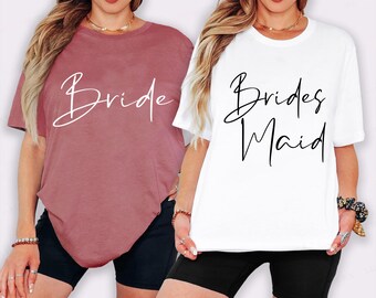 Bridesmaids Shirt, Bridesmaid Custom Tshirts, Wedding Custom Shirts, Maid Of Honor Shirt, Bridesmaid Gift,Bridal Party Shirts, Bride's Babes
