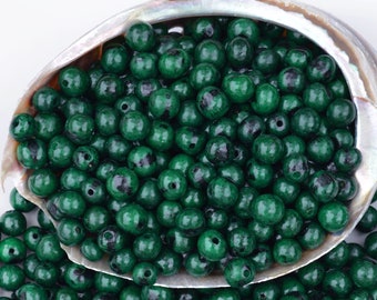 Deep Emerald Green: Real Acai Beads from South America, 8-10mm / Pick your qty / Eco-Friendly Beads, Natural Seeds, DIY Jewelry Supplies