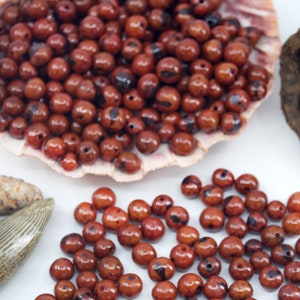 Chocolate Dreams: Real Acai Beads from South America, 6-10mm | Pick Your Quantity | Eco-Friendly Beads, Natural Seeds, DIY Jewelry Supplies