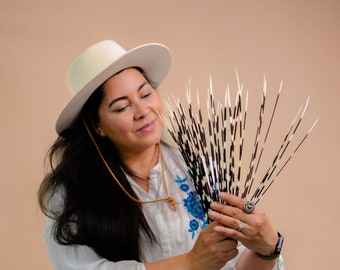 Authentic African Porcupine Quills, Long Thin 11-14", 5 quills, Quill Needles for Quillwork, Craft, Jewelry Making, Porcupine Needles