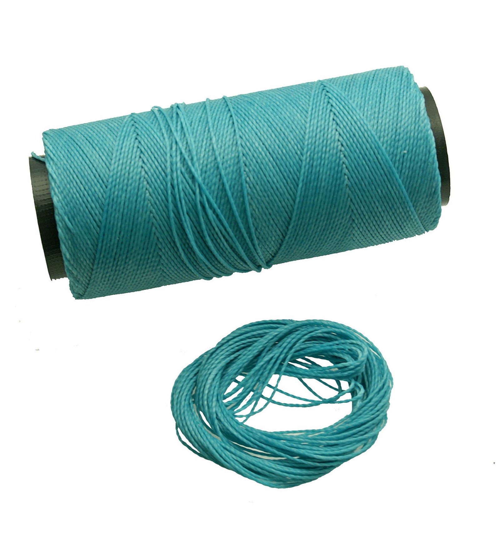 Ocean Blue 2ply Waxed Polyester Cord 1mm Pack of 25 Feet Etsy