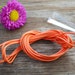 Glossy Polyester: Orange 2mm X 10ft Braided Glossy Polyester - Nylon ...