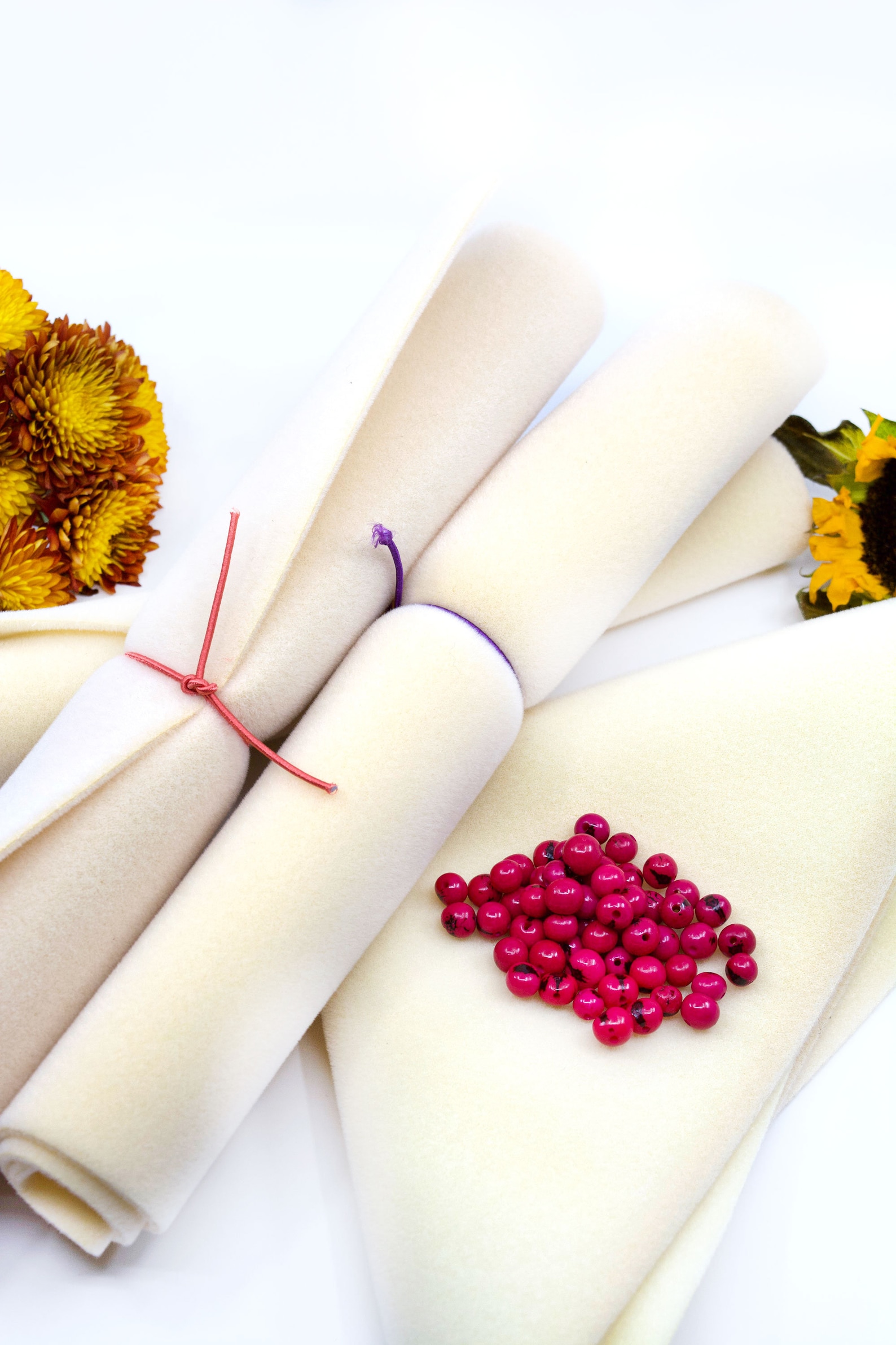 Cream Bead Mat 13x13 inches one large piece / Beading Mat Etsy