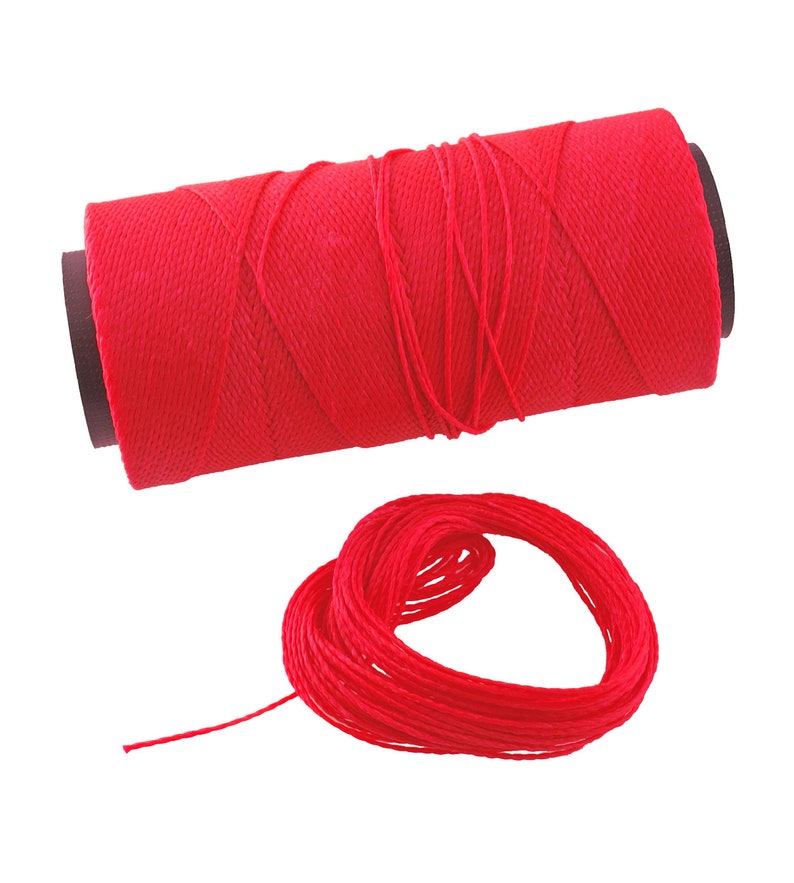Neon Pink: 2-ply Waxed Polyester Cord 1mm pack of 25 feet | Etsy