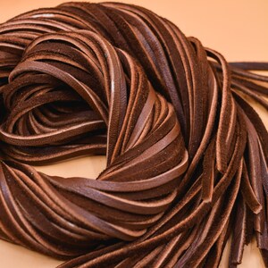 Chocolate Brown Deerskin Leather Lace – 3mm x 36 inches | Soft Deer Leather Strap, USA-Made | Jewelry, Fringe, Crafts, Boho and Tribal DIY Supplies