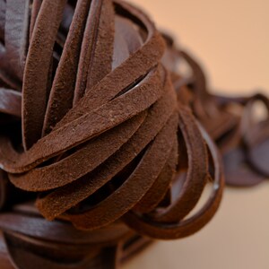 Chocolate Brown Deerskin Leather Lace – 6mm x 72 inches | Soft Deer Leather Strap, USA-Made | Jewelry, Fringe, Crafts, Boho and Tribal DIY Supplies