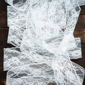 White Flower Lace Flower Trim Ribbon