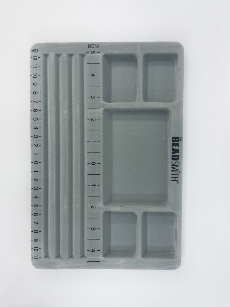 The Beadsmith Mini Travel Bead Design Beading Board Gray Etsy