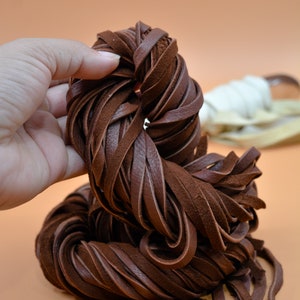 Chocolate Brown Deerskin Leather Lace – 6mm x 72 inches | Soft Deer Leather Strap, USA-Made | Jewelry, Fringe, Crafts, Boho and Tribal DIY Supplies