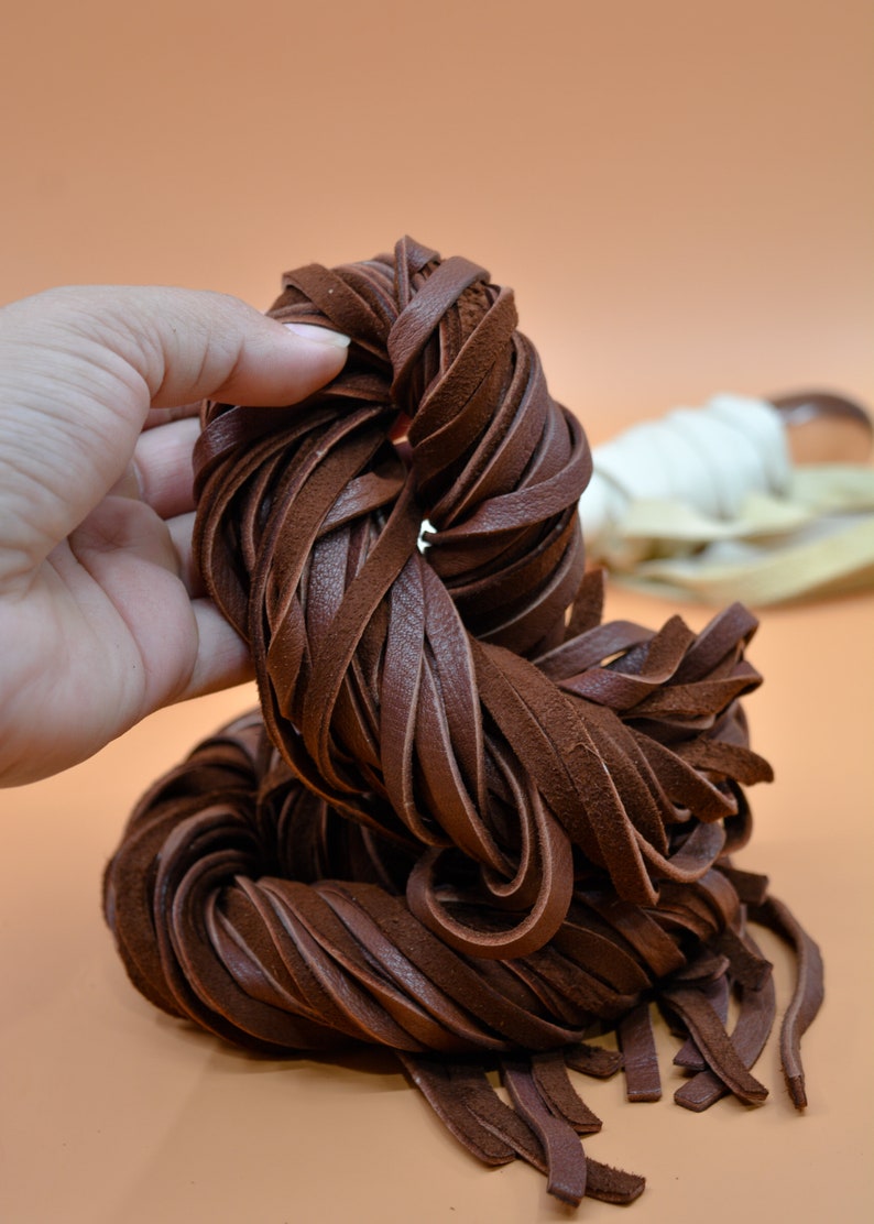 Chocolate Brown Deerskin Leather Lace – 6mm x 72 inches | Soft Deer Leather Strap, USA-Made | Jewelry, Fringe, Crafts, Boho and Tribal DIY Supplies