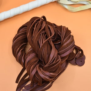 Chocolate Brown Deerskin Leather Lace – 6mm x 72 inches | Soft Deer Leather Strap, USA-Made | Jewelry, Fringe, Crafts, Boho and Tribal DIY Supplies