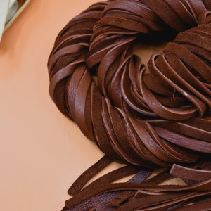Chocolate Brown Deerskin Leather Lace – 6mm x 72 inches | Soft Deer Leather Strap, USA-Made | Jewelry, Fringe, Crafts, Boho and Tribal DIY Supplies