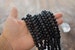 8mm Natural Black Lava Beads, 16' strand, 48 Lava Beads, Perfect for oil infusing and Jewelry Making / Gemstones, Yoga Jewelry, Supplies 