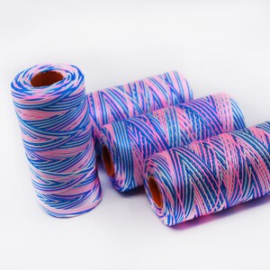 Pink and Blue Nylon Thread for Macrame