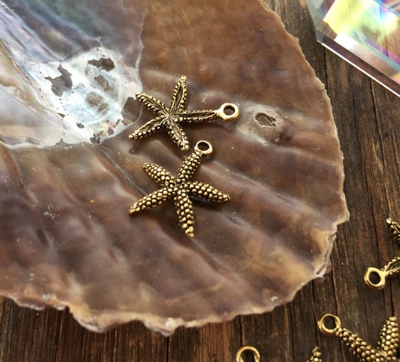 Breloques Pour Bijoux, Lot De 16 Pendentifs étoiles De Mer En Alliage