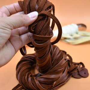 Chocolate Brown Deerskin Leather Lace – 6mm x 72 inches | Soft Deer Leather Strap, USA-Made | Jewelry, Fringe, Crafts, Boho and Tribal DIY Supplies