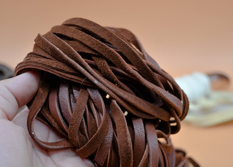 Chocolate Brown Deerskin Leather Lace – 6mm x 72 inches | Soft Deer Leather Strap, USA-Made | Jewelry, Fringe, Crafts, Boho and Tribal DIY Supplies