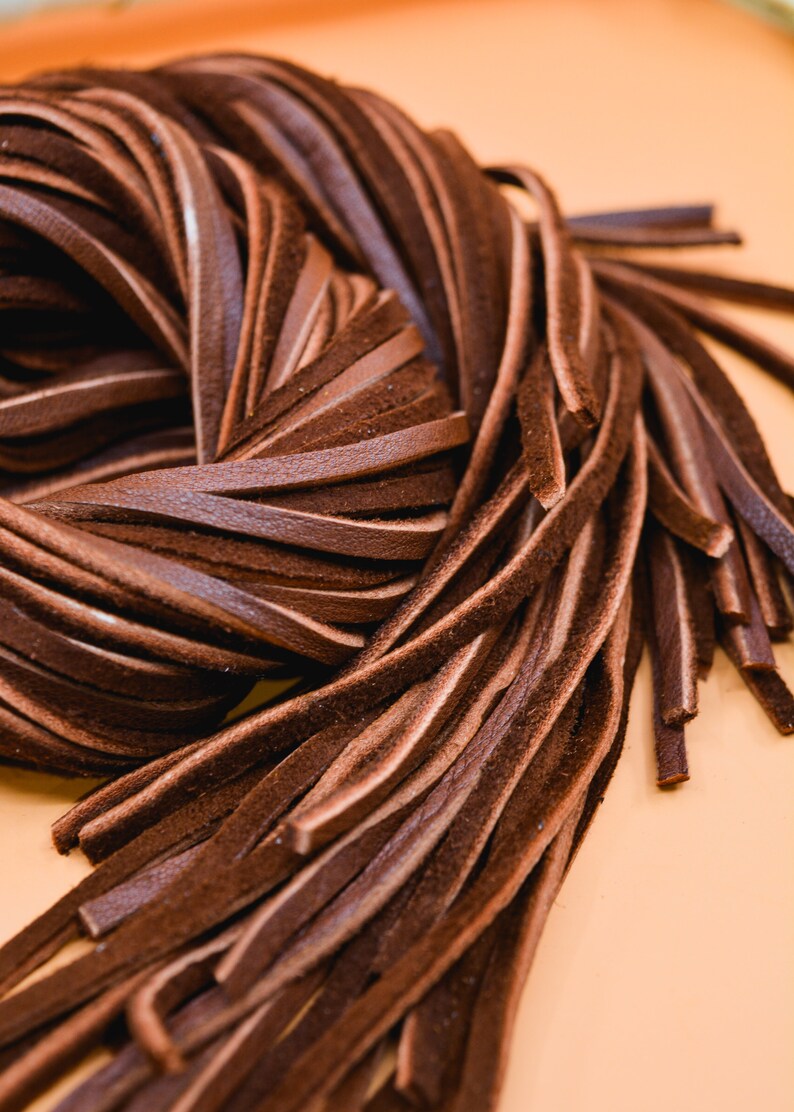 Chocolate Brown Deerskin Leather Lace – 3mm x 36 inches | Soft Deer Leather Strap, USA-Made | Jewelry, Fringe, Crafts, Boho and Tribal DIY Supplies