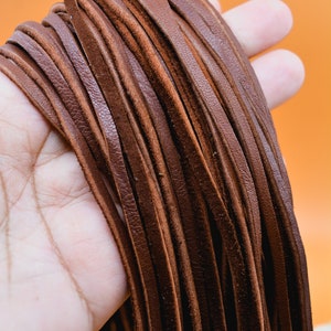 Chocolate Brown Deerskin Leather Lace – 3mm x 36 inches | Soft Deer Leather Strap, USA-Made | Jewelry, Fringe, Crafts, Boho and Tribal DIY Supplies