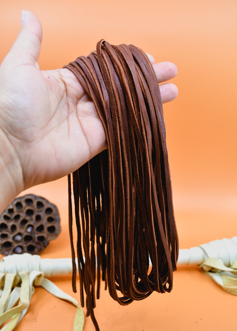 Chocolate Brown Deerskin Leather Lace – 3mm x 36 inches | Soft Deer Leather Strap, USA-Made | Jewelry, Fringe, Crafts, Boho and Tribal DIY Supplies