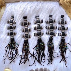 Cross Tuareg Magic: African Tuareg Tassels, 6.5, Single Layers, Tribal Colors, Sold by Each / Tribal Nomad Pendant, Nomadic Jewelry, Decor image 1