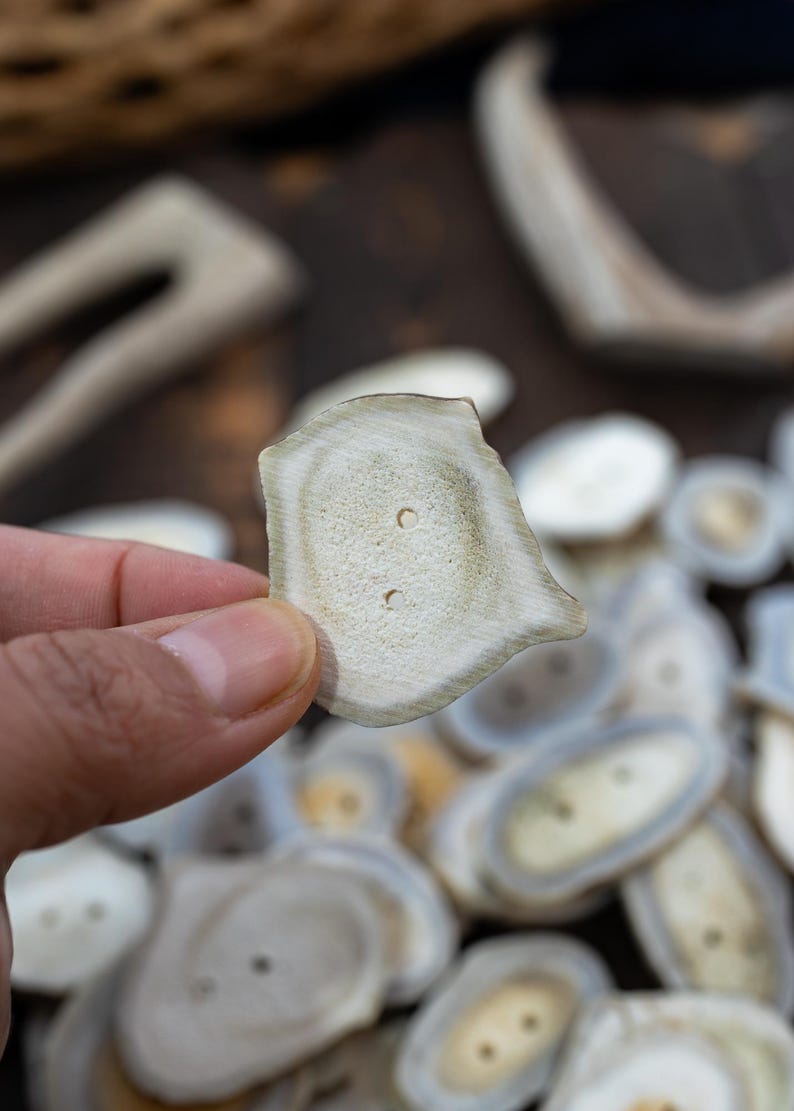 Rustic Natural Deer Antler Button – 1 button, 1-3 plus inches | One-of-a-Kind Antler Button, Naturally Shed Antler Toggle, Natural Buttons for Knitting