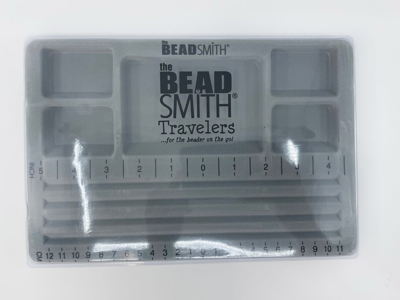 The Beadsmith Mini Travel Bead Design Beading Board Gray Etsy