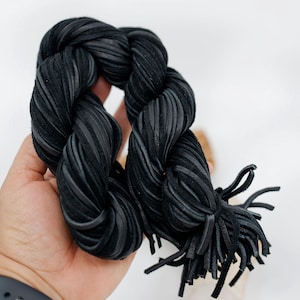 BULK Black Deerskin Leather Strap - 3mm x 36 Inches, 10 straps | Deer Lace, Soft Deer Leather Lace for Jewelry Making and Crafts