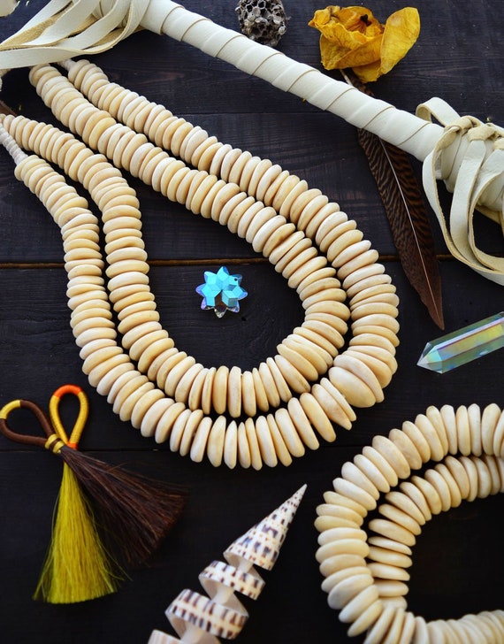 Shell Beads Dark ivory Shell Beads Dark ivory