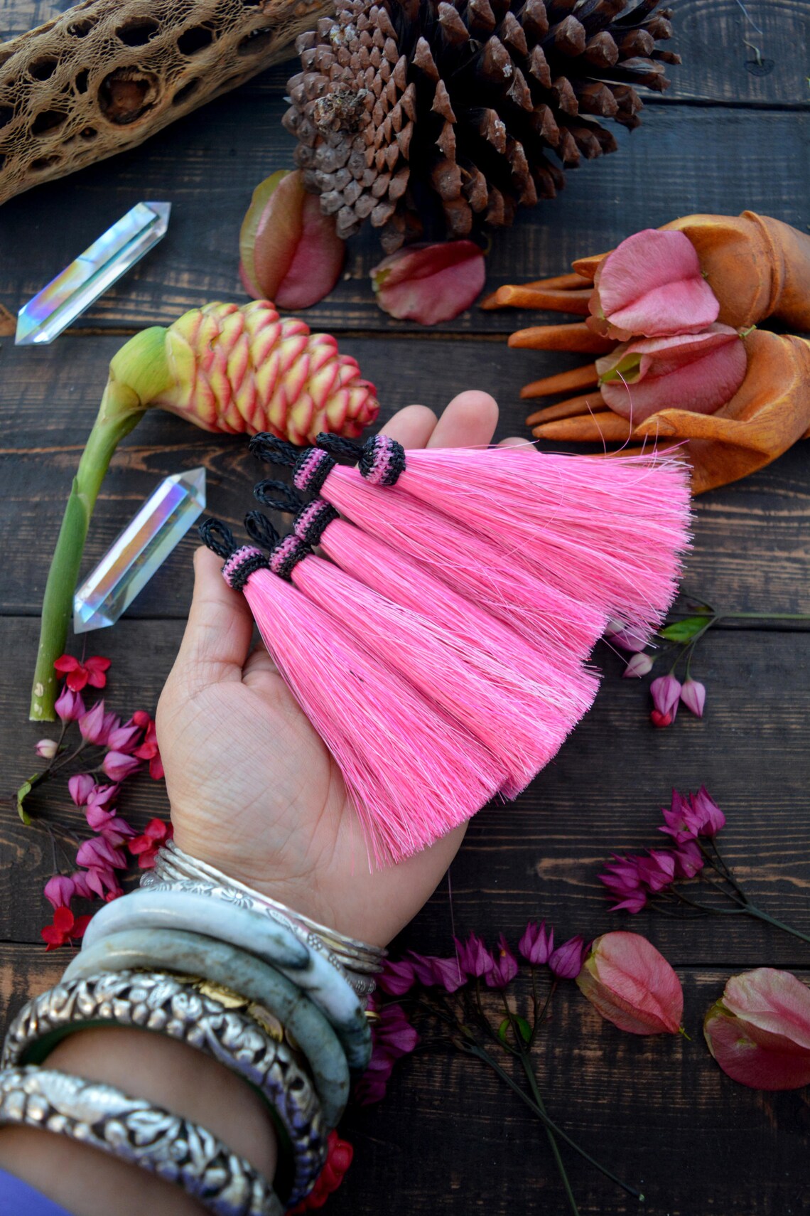 Baby Pink light Pink Horse Hair Tassels 4.5x 1 Etsy