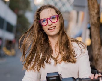 Läsglasögon med runda bågar och UV-skydd, stora, ultralätta för män och kvinnor