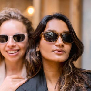 Classic Rectangle Polarised Sunglasses with UV Protection, Unbreakable Lightweight, Customizable Frame with 10 Year Warranty