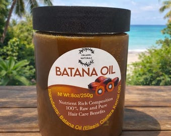 Raw Batana Oil From Honduras for Hair Growth | Organic Scalp Treatment, Thickening Oil
